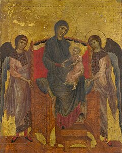 Cimabue, The Virgin and Child Enthroned with Two Angels.jpg