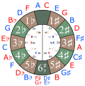 circle of triads around circle of fifths (cat)