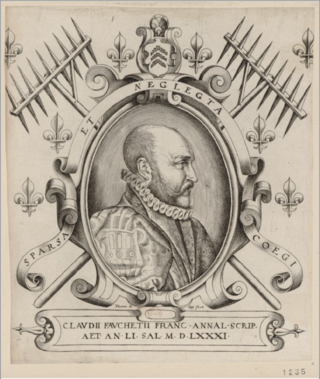<span class="mw-page-title-main">Claude Fauchet (historian)</span> French official, historian and antiquary (1530–1602)