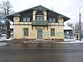 Miniatuur voor Bestand:Cog-wheel Railway station, facade, 2018 Svábhegy.jpg