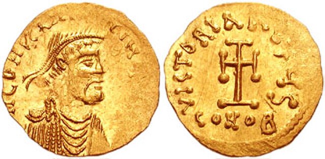 Gold tremissis of Constans II.