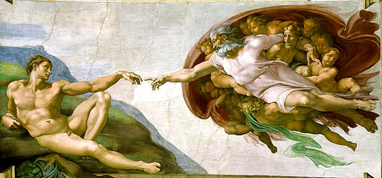Die Erschaffung Adams, Michelangelo, um 1511