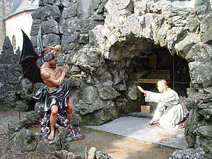 Statue of the devil in the Grotto in Crupet CrupetDevil.jpg