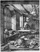Albrecht Dürer: Szent Jeromos a dolgozószobájában (1514)
