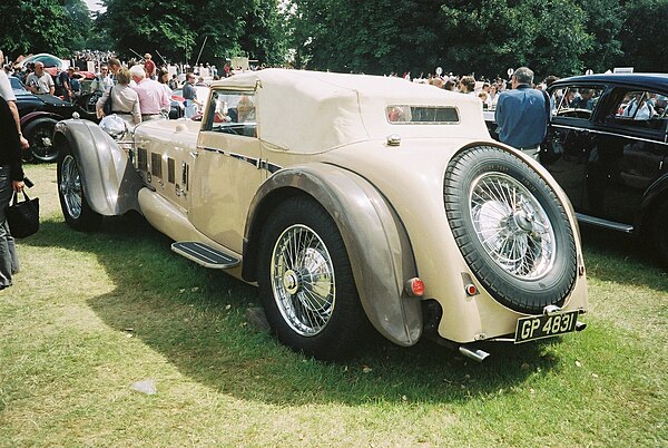 A Daimler double-six V12 50hp Corsica drophead coupé body designed by Reid Railton (1931)