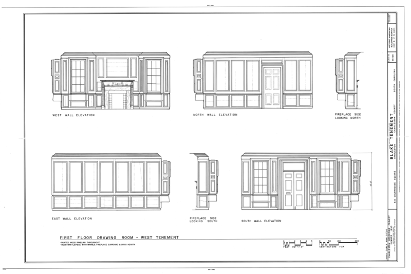 File:Daniel Blake Tenement, 6-8 (2-4) Courthouse Square, Charleston, Charleston County, SC HABS SC,10-CHAR,11- (sheet 8 of 9).png