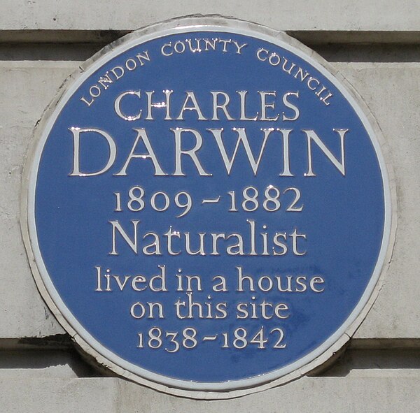 Charles Darwin plaque