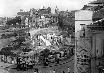 Destruction of the Saint-Roch Quarter in 1897–98 to make space for the Mont des Arts/Kunstberg