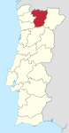 Distrikt Vila Real in Portugal.svg