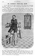 Début de l'électrothérapie : le système du Dr Schnee permet de baigner les membres du patient sans le déshabiller, brevets de 1897 et 1898.