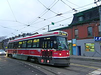 CLRV streetcar Dundas streetcar at Dundas and Parliament streets, Toronto -a.jpg