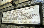 Graf van Elia dalla Costa in de Dom van Florence