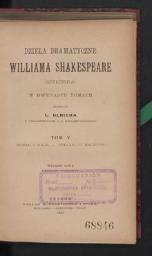 Dzieła dramatyczne Williama Shakespeare T. 5.djvu
