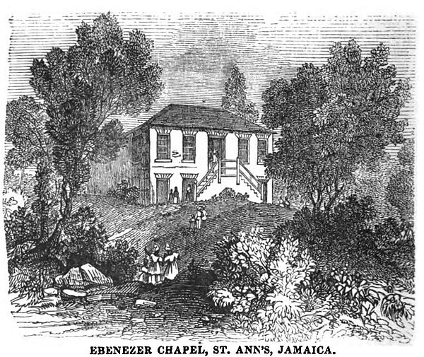 Chapelle Ebenezer, Saint Ann's, Jamaïque (septembre 1851)
