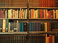 Books in the museum's library