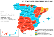 1993: vitoria relativa do PSOE
