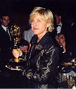 Ellen DeGeneres na rozdaniu nagród Emmy w 1997 roku