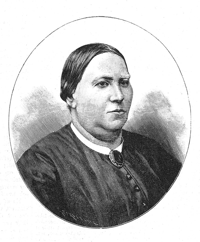 Elna Hansson. Xylografi av Gunnar Forssell i Idun, nr 6 1891