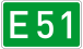 European Road 51 number DE.svg