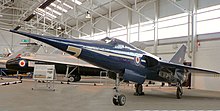 WG777 preserved in the Royal Air Force Museum at RAF Cosford Fairey Delta 2 at RAF Museum Cosford - geograph.org.uk - 1013863.jpg