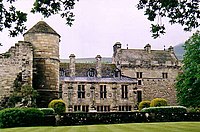 Falkland Palace, where Robert Stewart's nephew, the Duke of Rothesay, died in mysterious circumstances. Falkland Palace.jpg