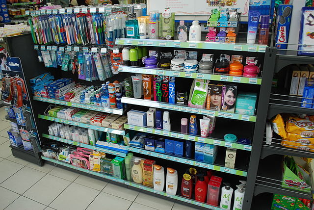 Personal care products at a FamilyMart convenience store in Korea