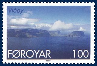 Viðoy Island in Faroe Islands, Kingdom of Denmark