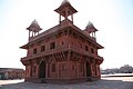 The Diwan-i-Khas (The private audience hall) in Fatehpur Sikri.