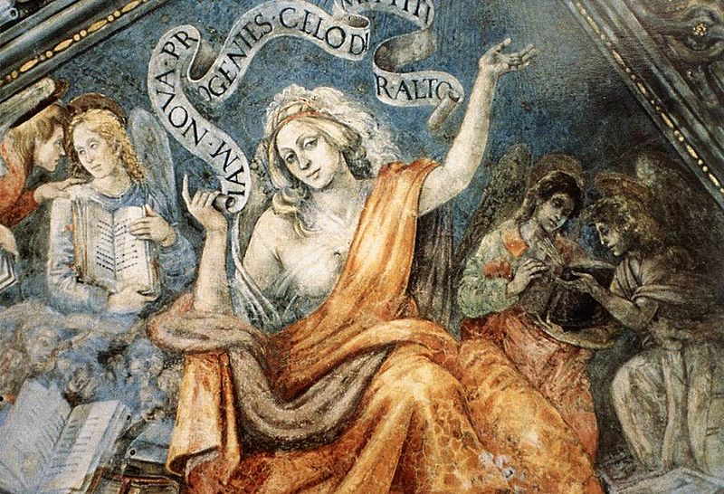 File:Filippino Lippi, Carafa Chapel, Vault 03, Sibyl of Cumae.jpg