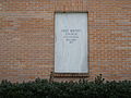 First Baptist Church window cornerstone