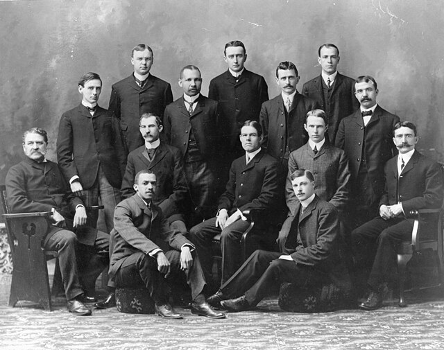 The first graduating class of Northeastern University School of Law in 1902.