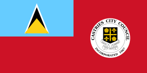 Flag of Castries.svg