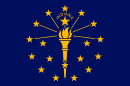 Vlajka amerického státu Indiana