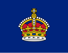 Flag of the governor of Southern Rhodesia (1951-1952), featuring the Tudor Crown. Flag of the Governor of Southern Rhodesia (1951-1952).svg