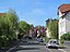 Blick von der Lutherstraße in Bad Hersfeld die Fuldastraße entlang nach Norden