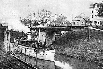 Andra svängbron före 1924.