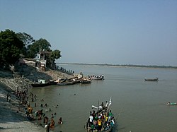 Ganga -floden i Dhulian