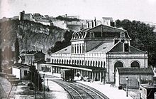 Les quais de la première gare de la Mouillère
