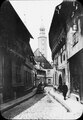 Gata i Goslar, i bakgrunden Marktkirche - TEK - TEKA0115249.tif