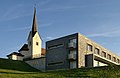 Gemeindeamt und Kirche von Buch (Vorarlberg)
