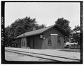 General view of station exterior on trackside - Erie Railway, La Salle Station, Niagara Falls, Niagara County, NY HAER NY,32-LAS,1-1.tif