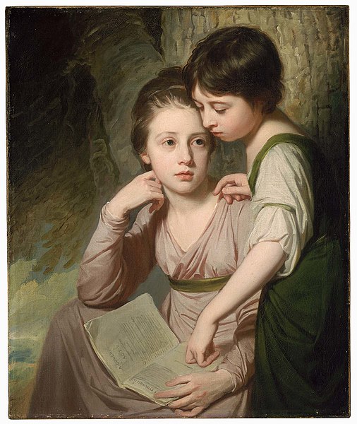 File:George Romney - Portrait of Two Girls (Misses Cumberland) - 17.3259 - Museum of Fine Arts.jpg