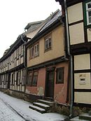 Denkmalgeschütztes Wohnhaus in der Gildschaft 8 in Quedlinburg