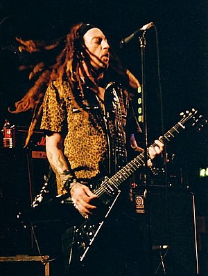 Wildhearts singer/guitarist Ginger in 2002