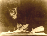 Giuseppe Donati, Italian inventor of the modern ocarina, with his work Donati.gif