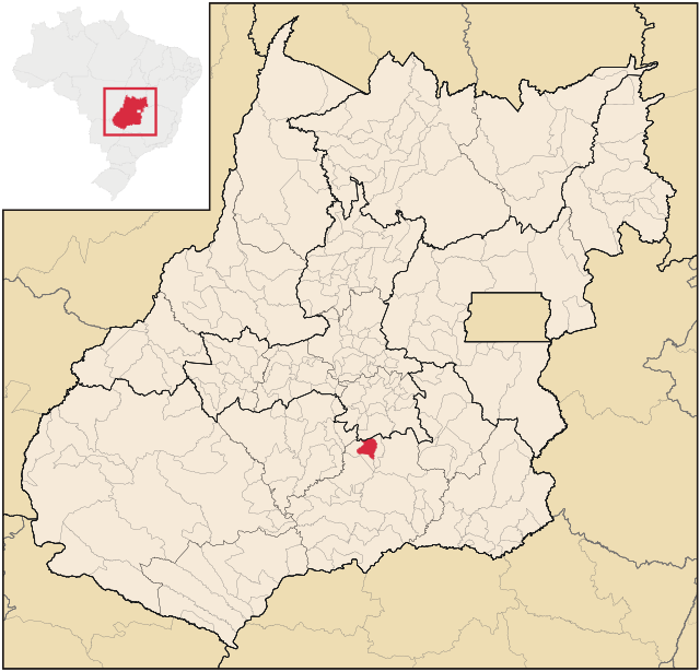 Localização de Cromínia em Goiás