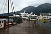 Cruise ship visiting Eidfjord