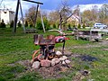 Grills no vecas Jawa's. Barbecue grill from an old motorcycle. May, 2015 - panoramio.jpg