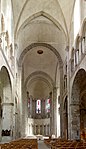 Vy mot den östa absiden på Groß Sankt Martin-kyrkan i Köln, Tyskland