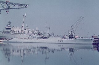 HMS <i>Rhyl</i> (F129) Frigate of the Royal Navy